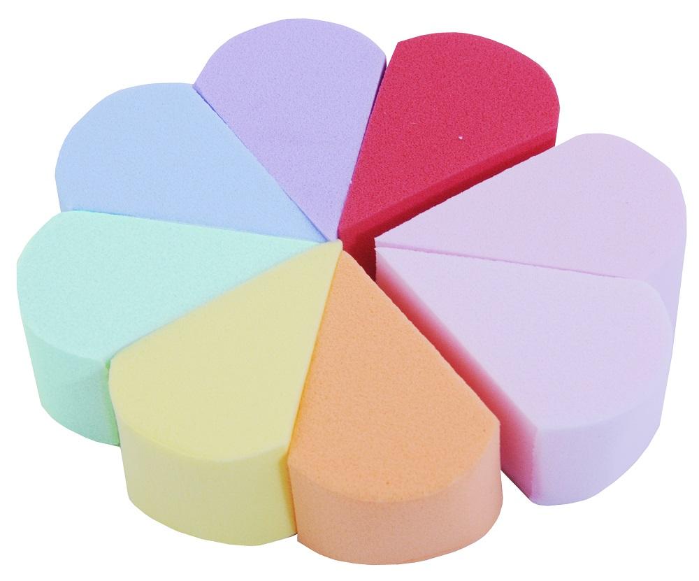 MANADA - Beauty Deluxe Multicolor Makeup Blender Set – 6 High-Precision Beauty Sponges for Flawless Application