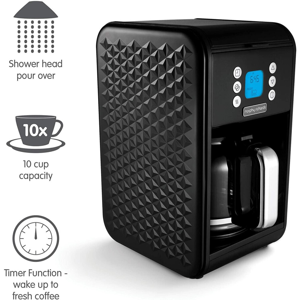 Morphy Richards Vector 163002 Filter Coffee Machine - Black