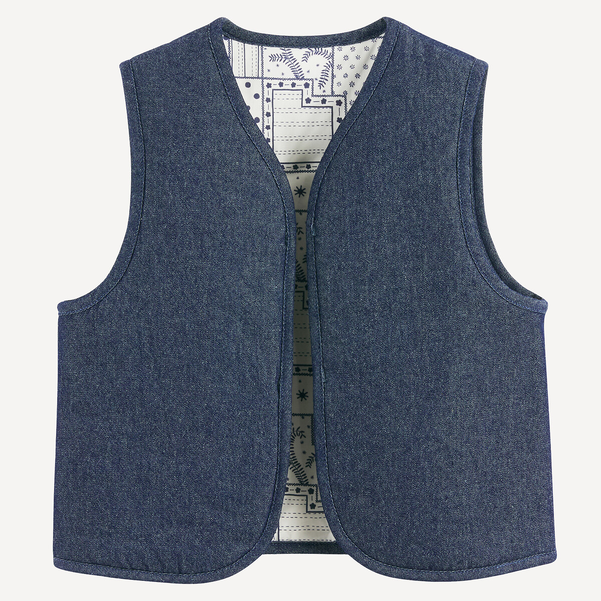La Redoute Collections Sleeveless Denim Waistcoat