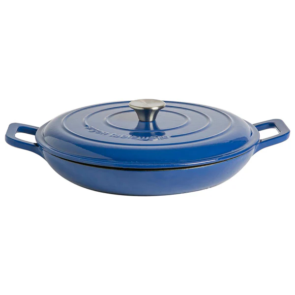 Cast Iron Shallow Casserole Dish 2.3 Litre