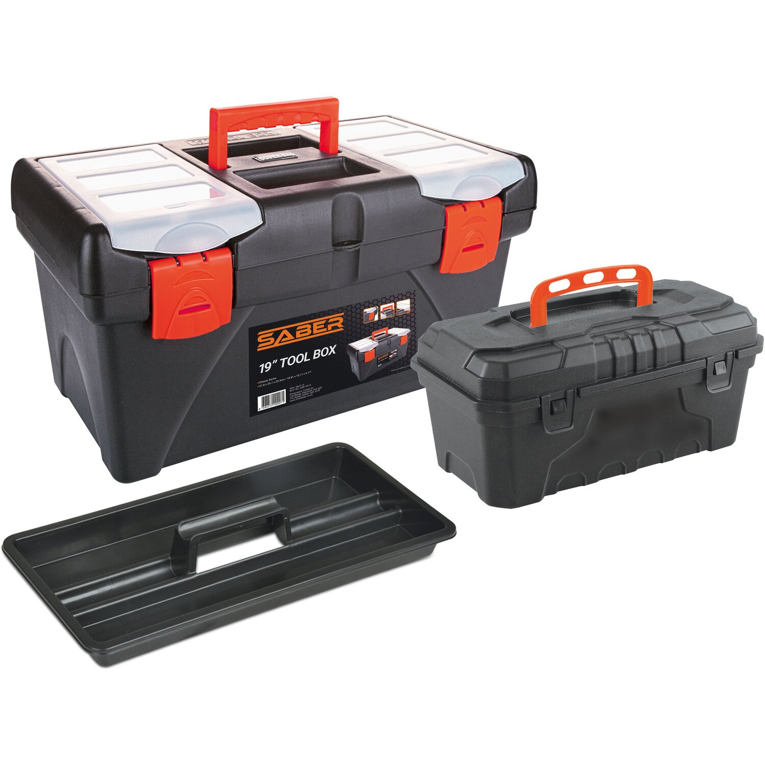 SABER Set of 2 Tool Boxes