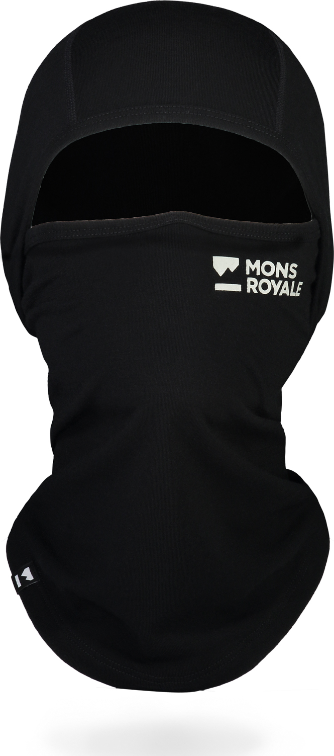 Mons Royale St.Rosa MF 200 Balaclava Plain / Black / S/M