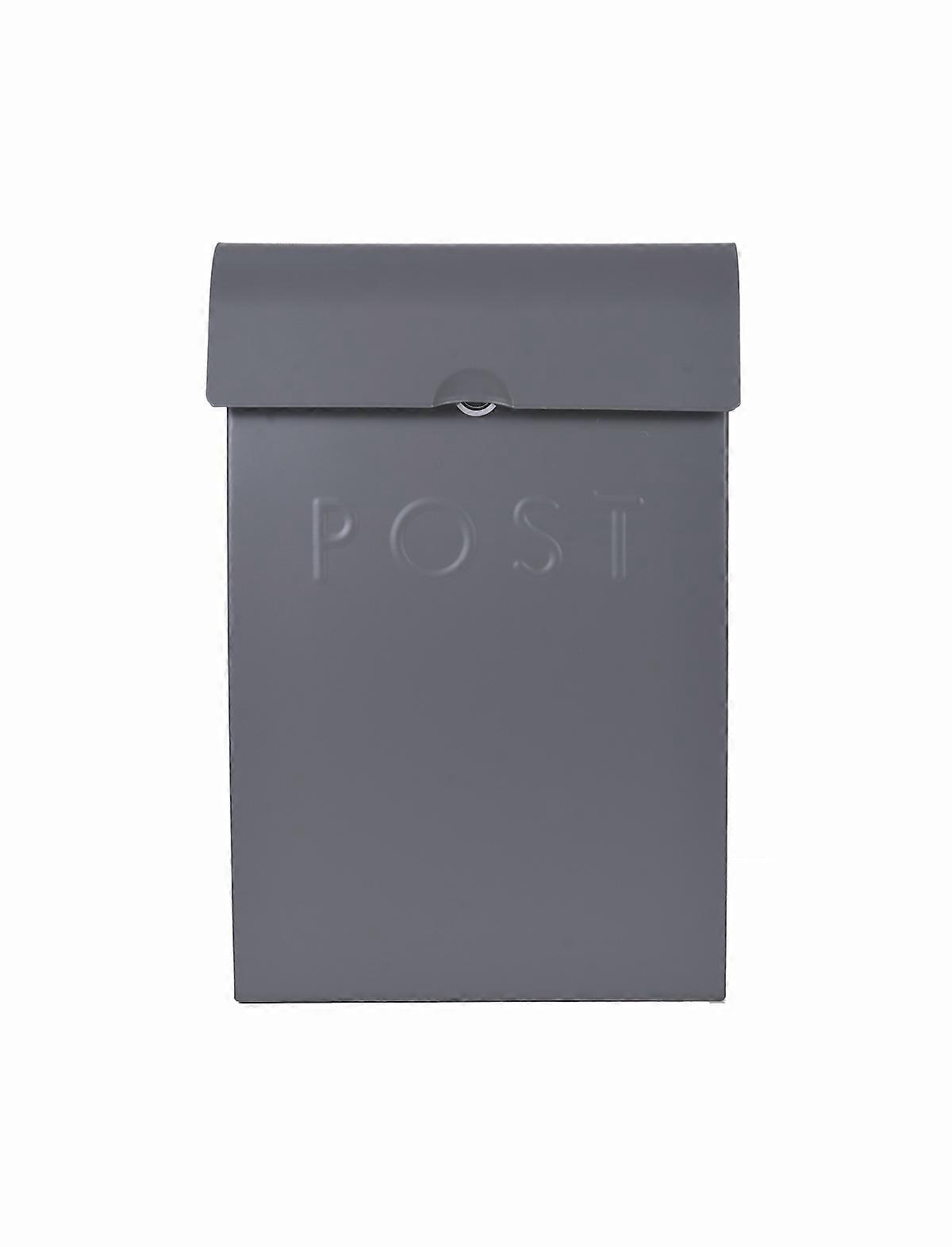 Garden Trading - Post Box with Lock - Charcoal