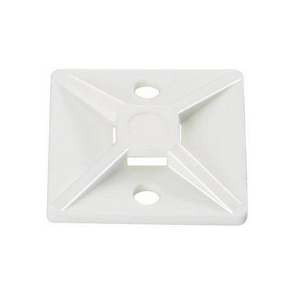 HELLERMANNTYTON 151-28469 Cable Tie Mount, White, 28X28X4.7Mm