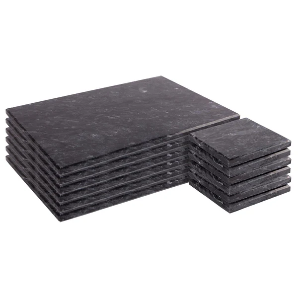 12pc Marble Placemats & Square Coasters Set