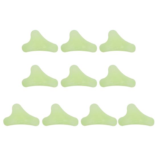 LChome 10Pcs Camping Luminous Wind Rope Buckles Glow In The Dark Plastic Triangle Buckles Tent Rope Adjuster Safety Buckle Outdoor Camping Tent Accessories