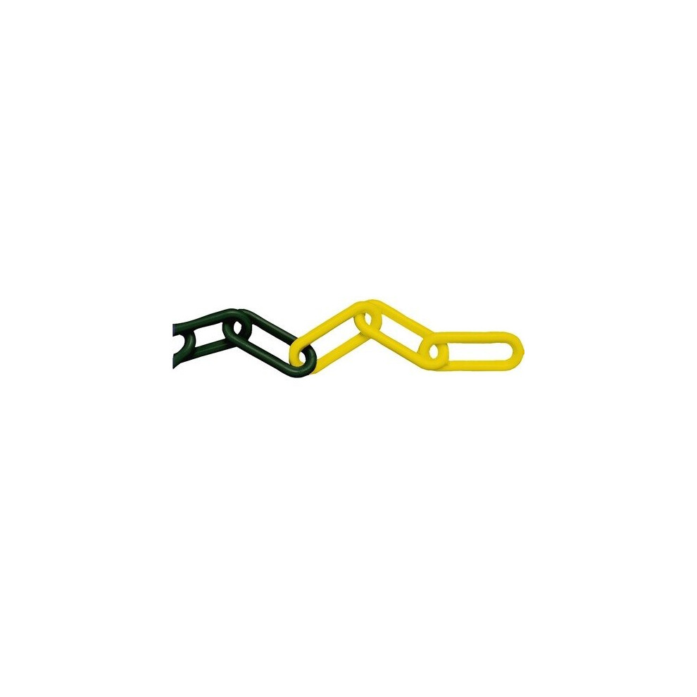  Plastic Chain Yellow and Black 8mm 12.5m
