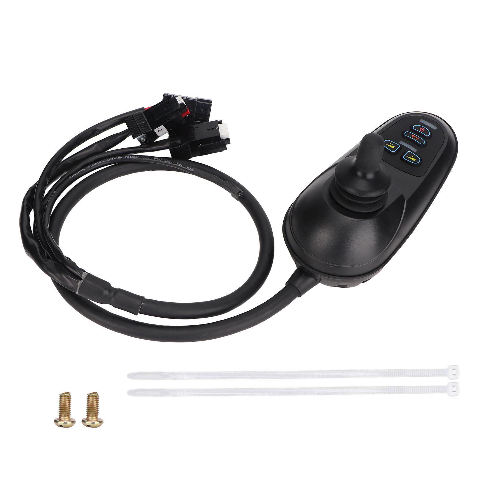 Beautyyy Wheelchair Joystick Controller USB Interface Intelligent IPX5 Universal Wheelchairs Accessory DC