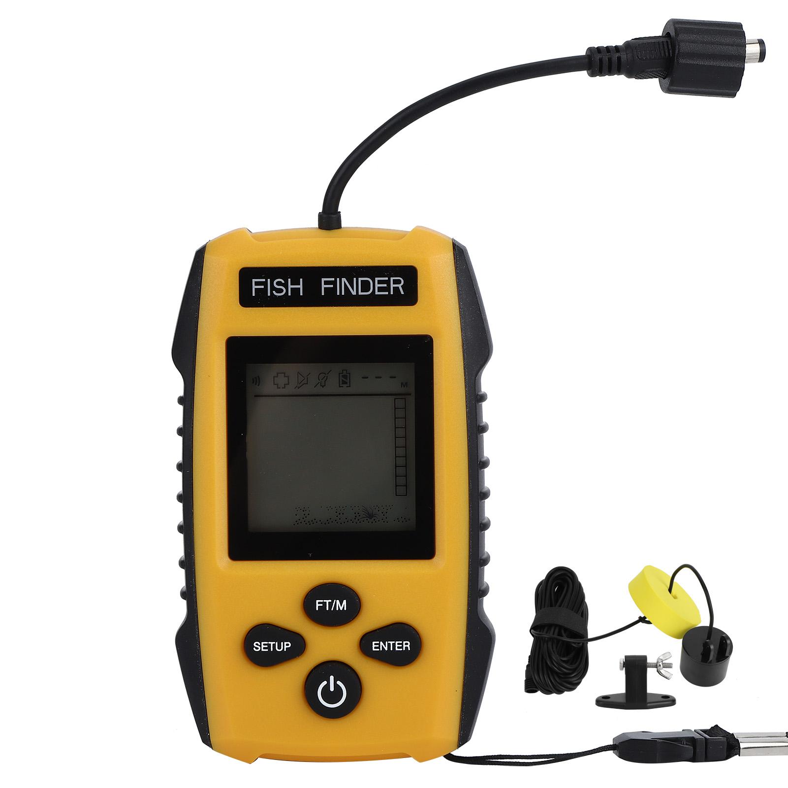 Vestidos Portable HandHeld Wired Sonar Sensor Ultrasonic Fish Finder Detector Fishing Accessory