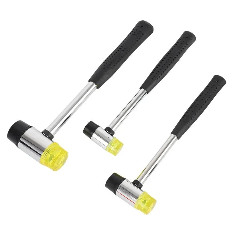 SZwatch Double Face Soft Tap Rubber Hammer 25mm Multifunctional Glazing Window Beads Hammers Nylon Head Rubber Mallet