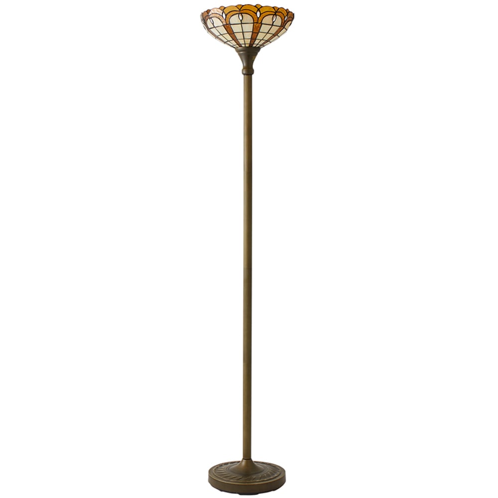 Value Lights 169cm Uplighter Floor Lamp yellow