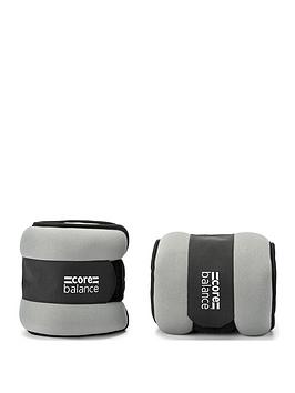Core Balance Ankle Wrist Weights x 2 Neoprene Adjustable Running Walking Strength Training