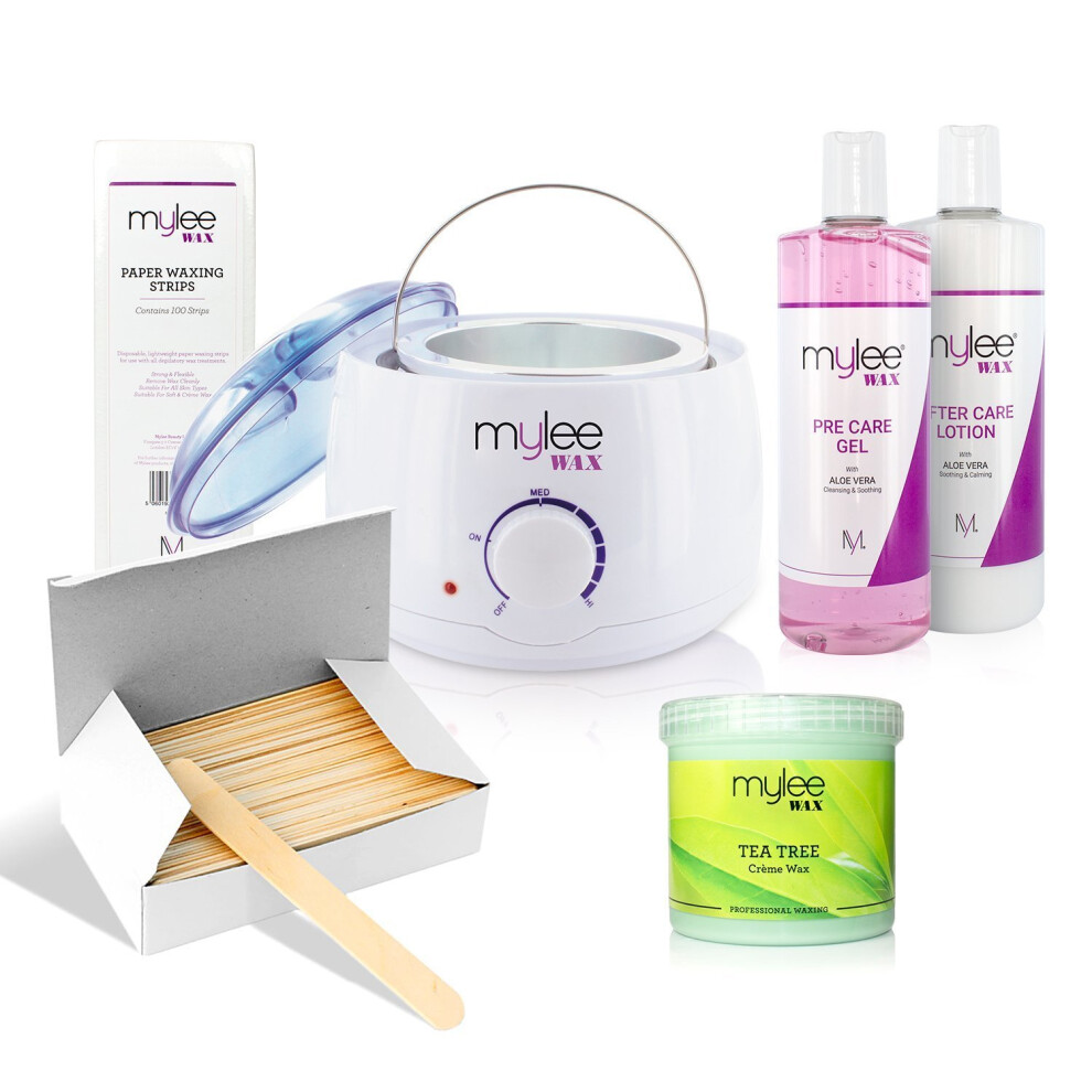 Mylee Waxing Kit With Tea Tree Wax