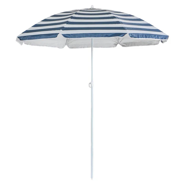 Harbour Housewares 1.74m x 1.93m Blue Stripe Metal Beach Parasol | By Harbour Housewares