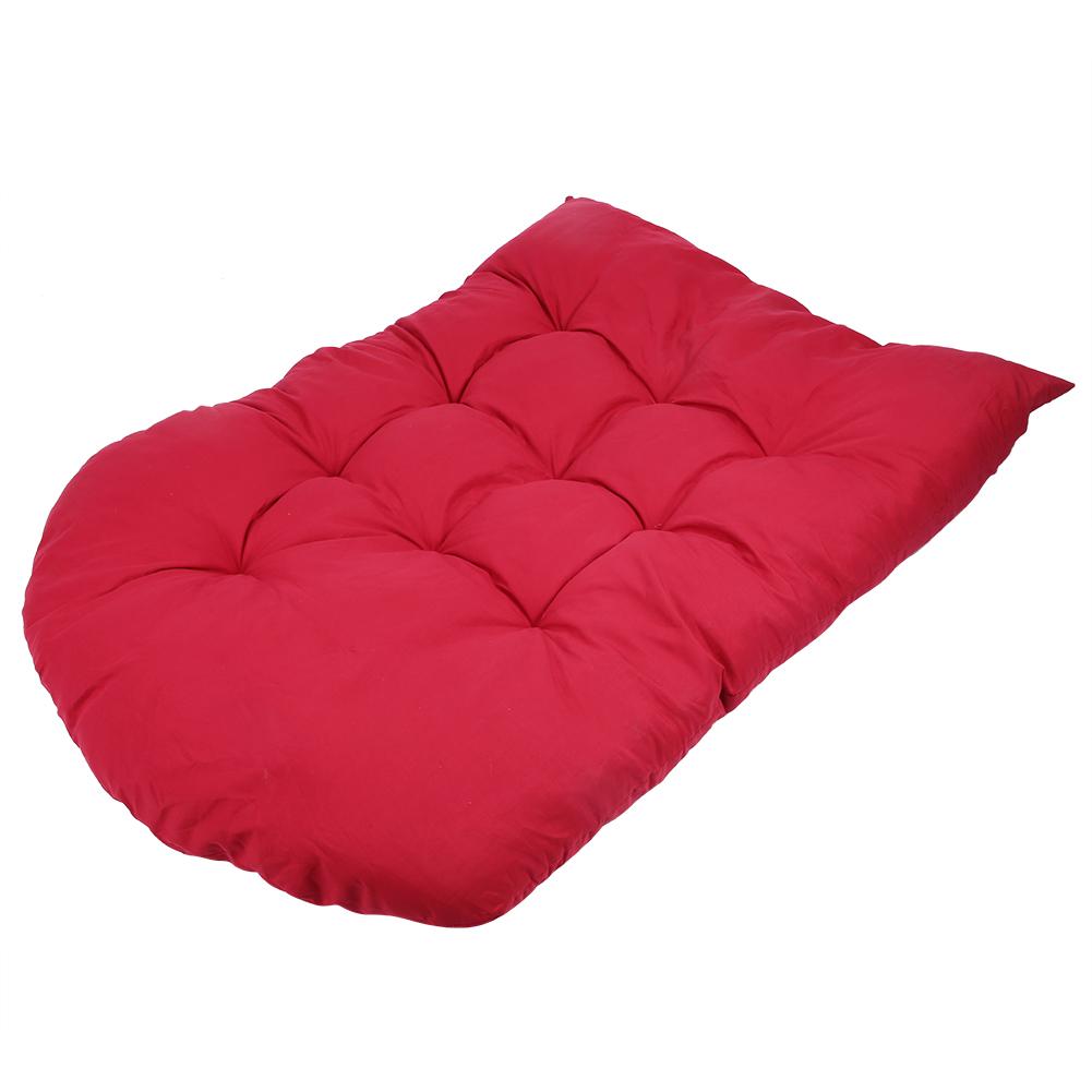 OutsideWorld Swing Chair Hanging Basket Thicken Seats Cushion Pad for Home Garden 80x120cm Wine Red
