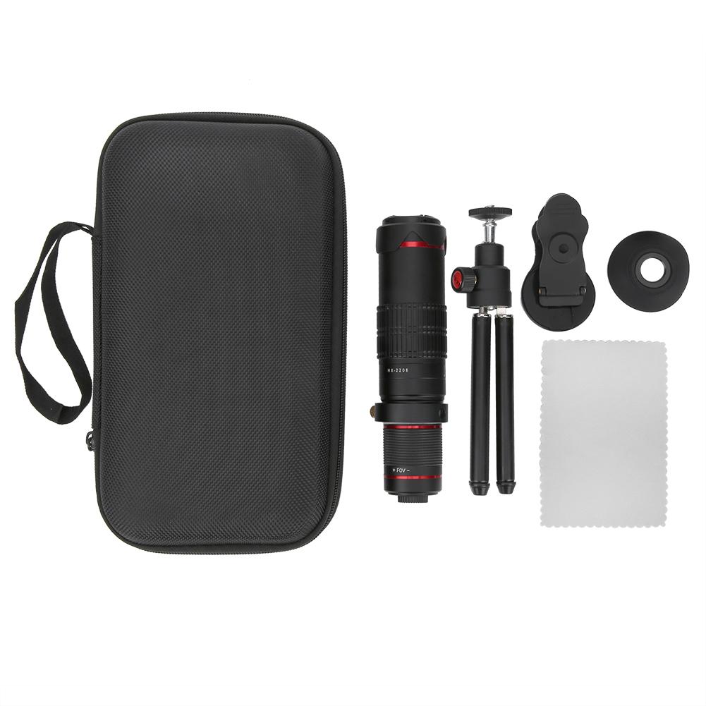 Konnwei Portable Mini Monoculars Zoom Lens 22X Micro Night Viewing High Definition Phone Telescope