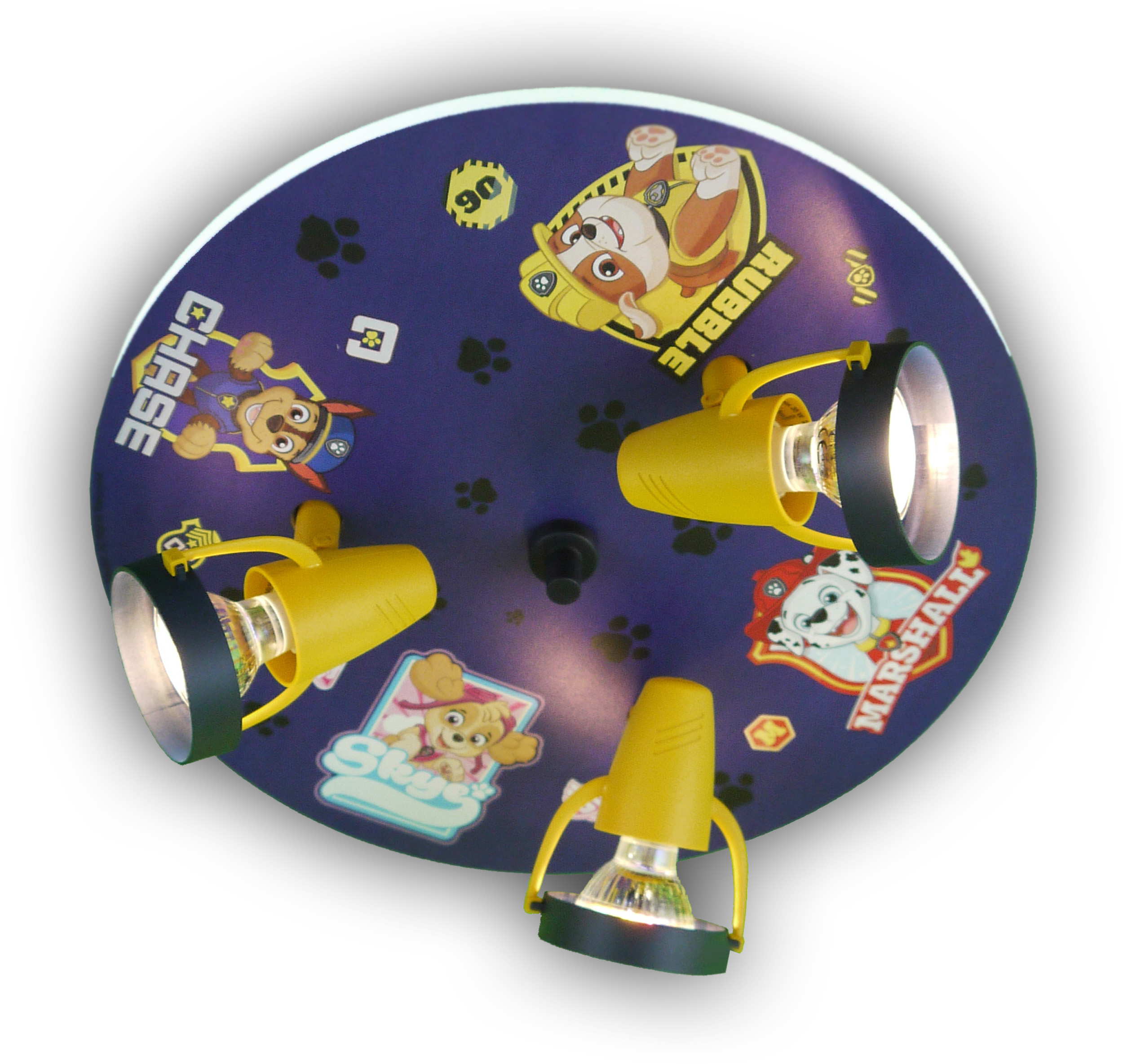 Niermann Standby Paw Patrol ceiling light with three spotlights
