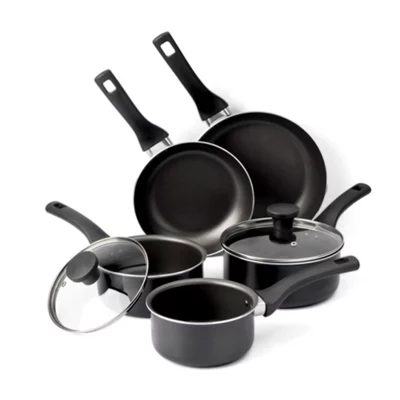B&Q 5 Piece Aluminium Non-Stick Cookware Set