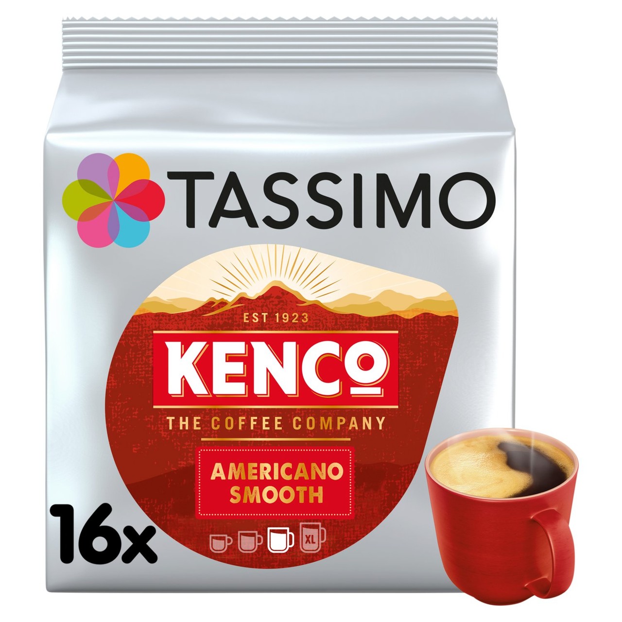 Tassimo Americano Smooth Coffee Pods Pack of 16
