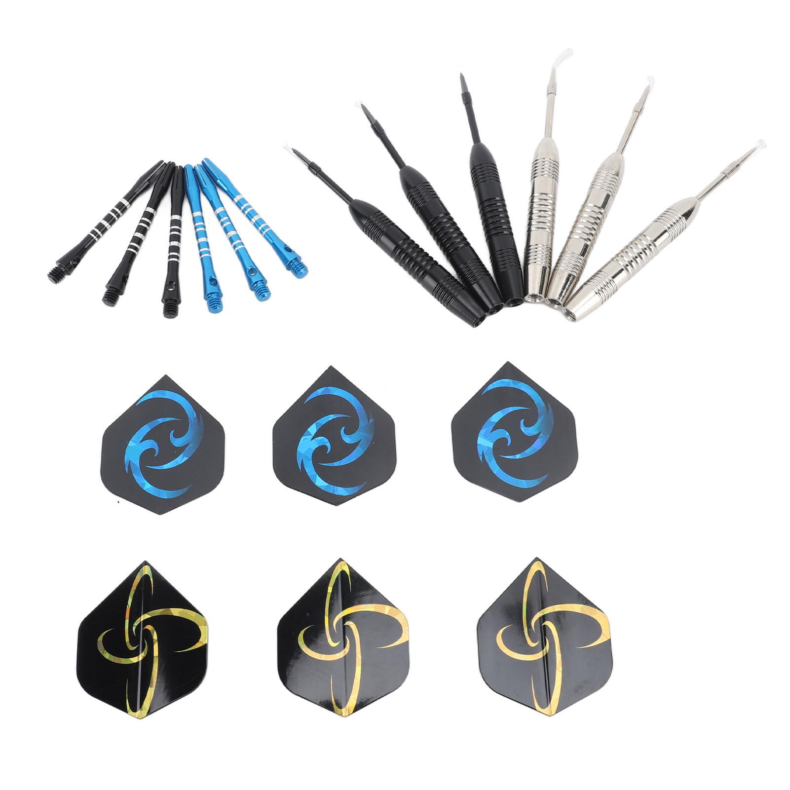 Fishine Dart Set Professional Knurled Fluted Design Dart Body Steel Tip Dart Set for Party Game Home