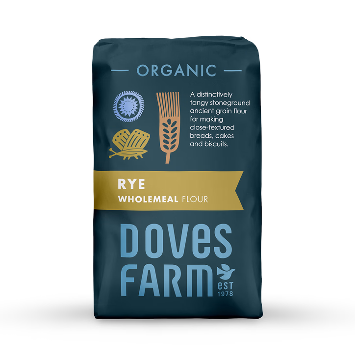 DOVES FARM Organic Wholemeal Rye Flour 1Kg