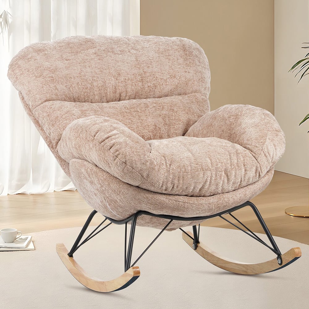 Sienna Rocking Chair - Light Brown