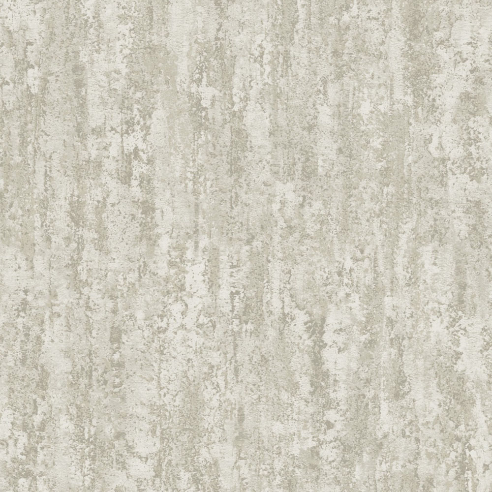 Grandeco Rocks Distressed Plaster Effect Plain Blown Vinyl Wallpaper, Dark Taupe Greige