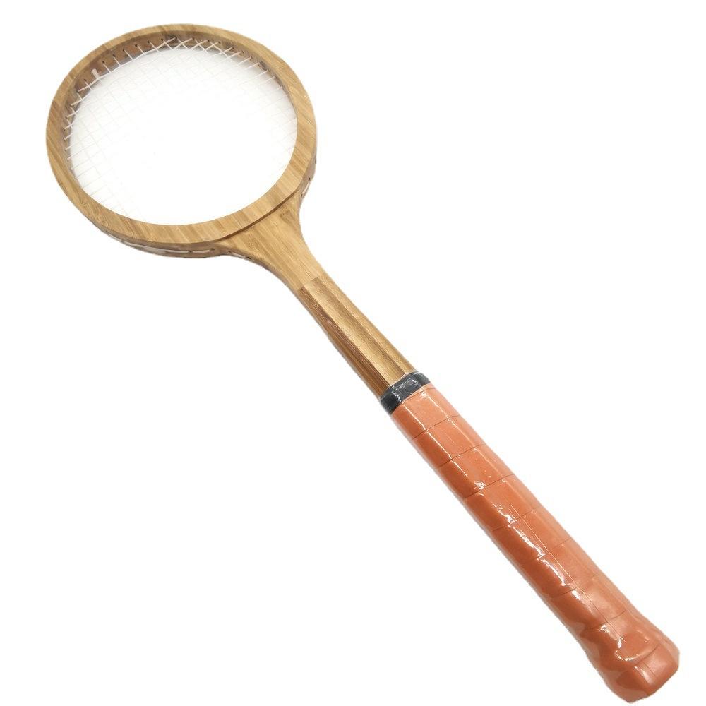 TOMTOP JMS Wooden Tennis Rackets Retro Style Tennis Racquets Vintage Decor Commemorative Collection multicolour