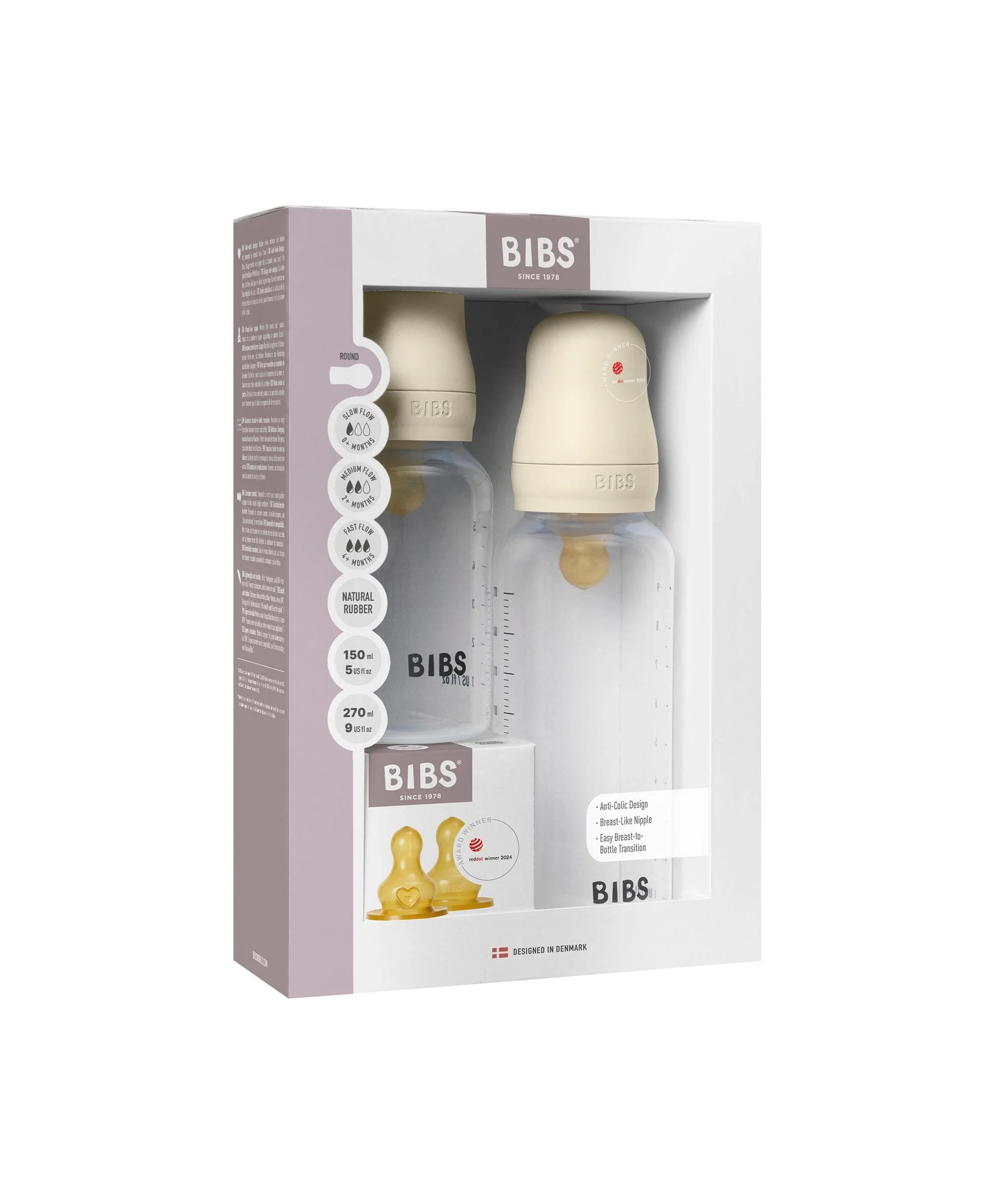 BIBS Baby Bottles Grow & Flow Set