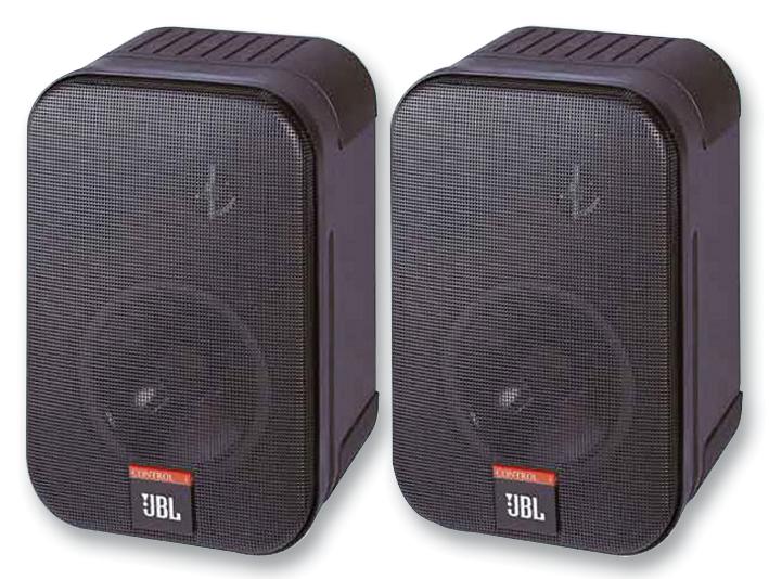 JBL Control 1 Pro Black Speakers, 2-Way Pro, Bk Pair