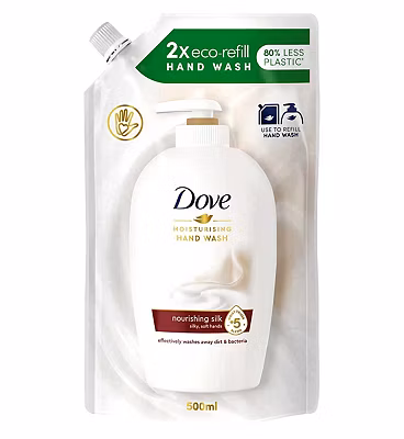 Dove Nourishing Silk Liquid Hand Wash Refill 500ml