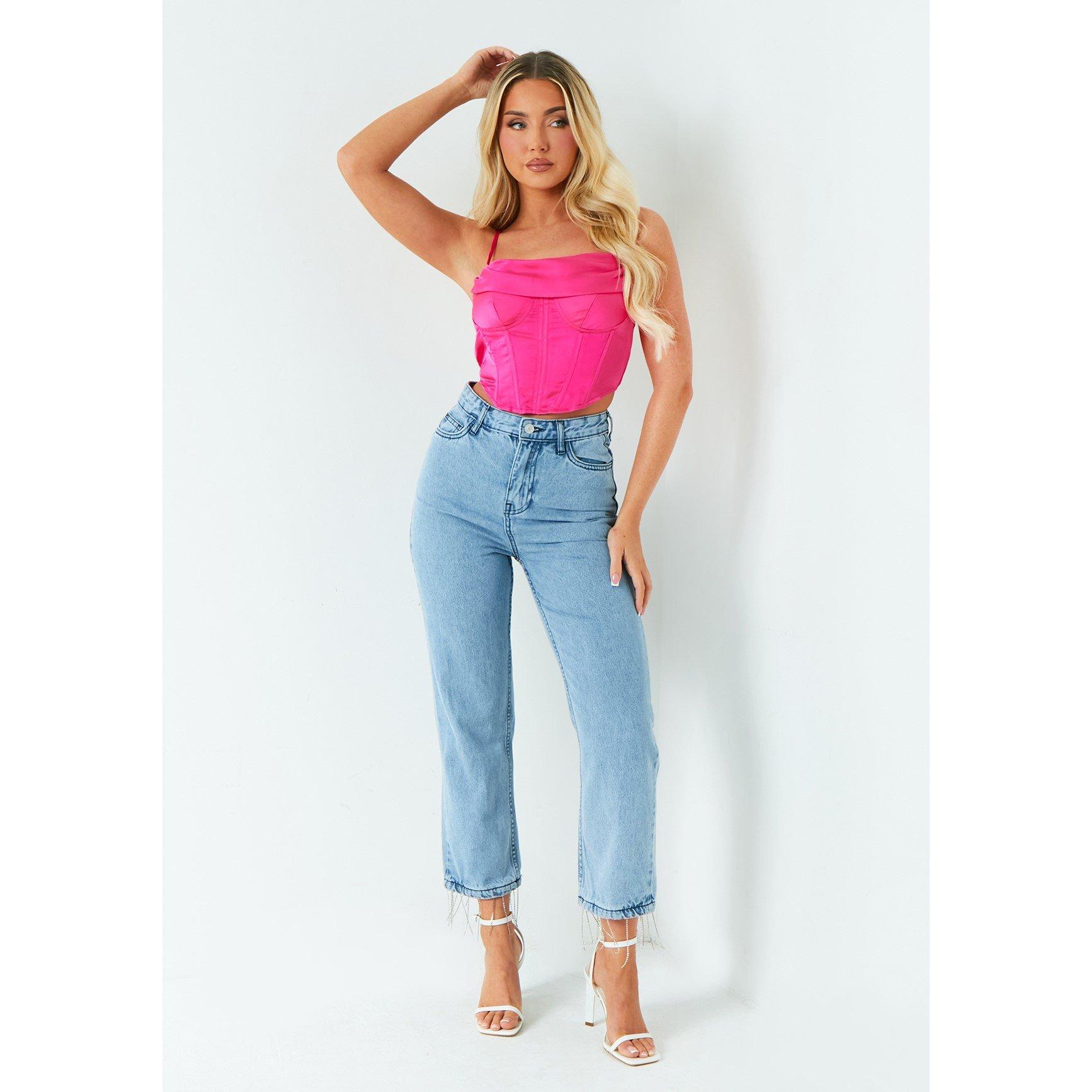 Missy Empire Satin Corset Top