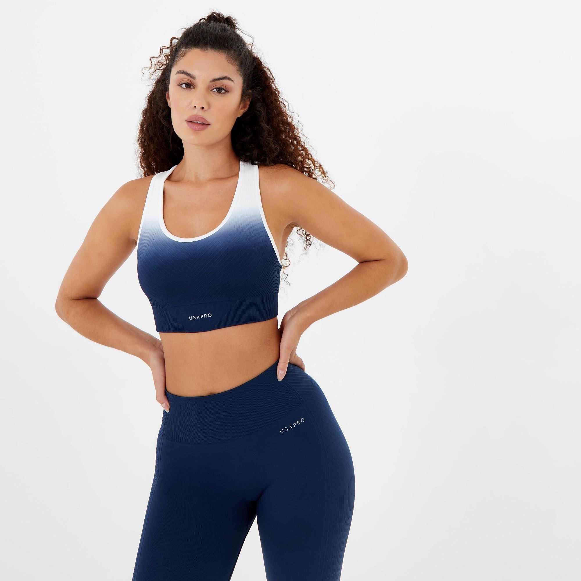 USA Pro Ombre Sports Bra - Blue