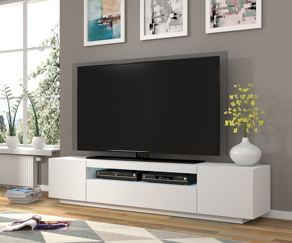 Perspections Carty TV Stand white