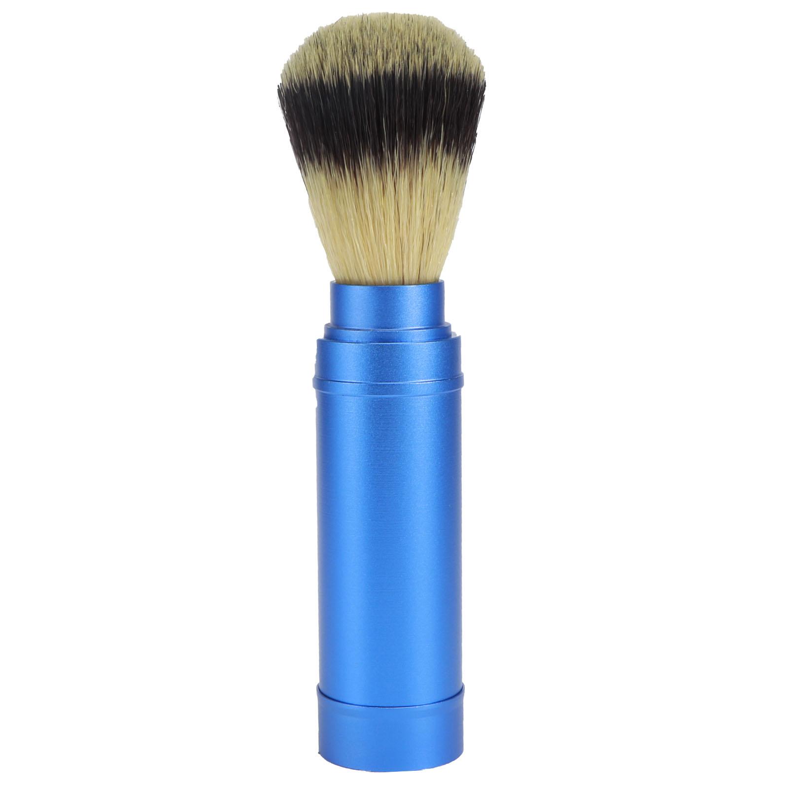 TOMTOP JMS Men Portable Beard Brush Travel Facial Cleaning Foaming Shaving Brush Grooming Tool