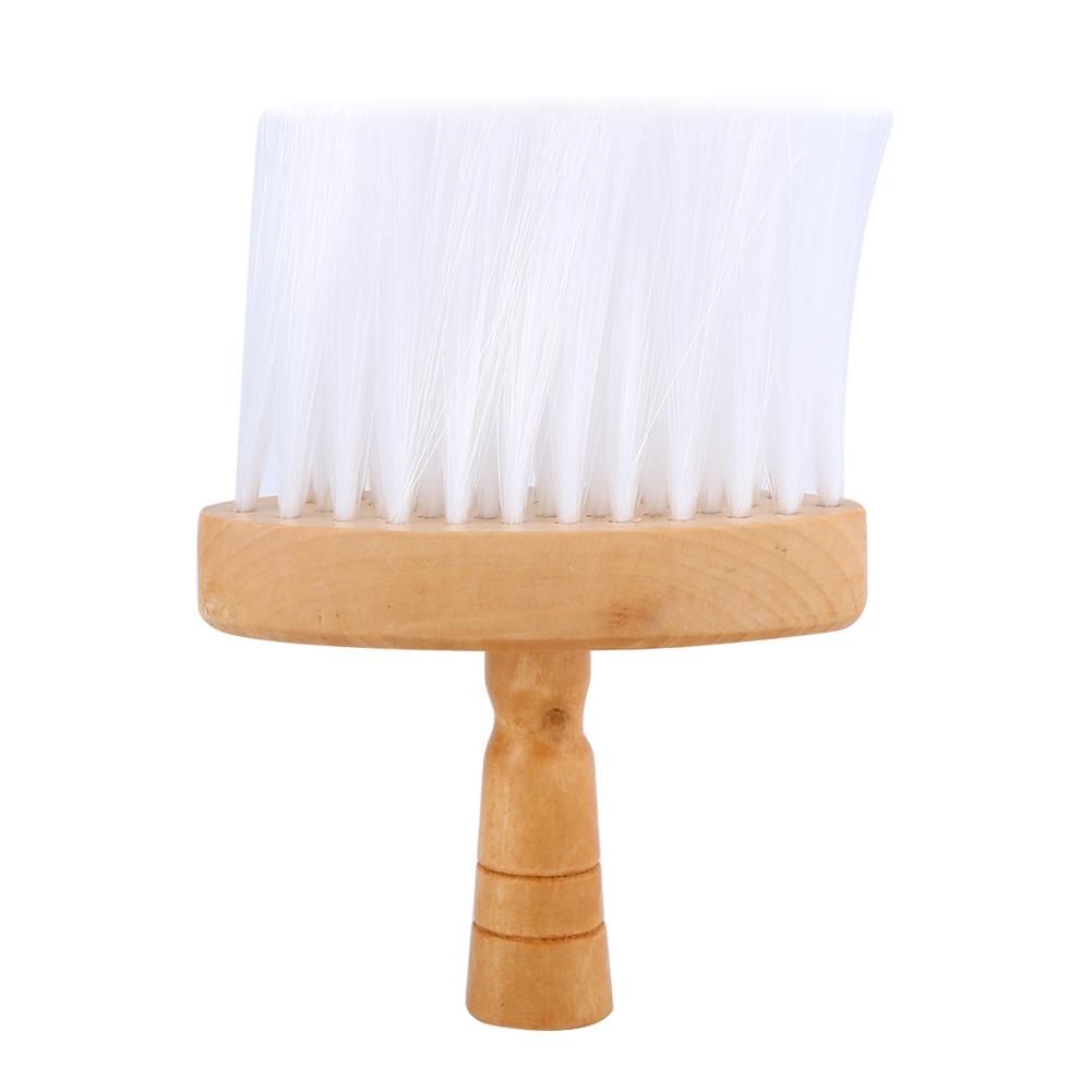 DIYelecs 1pc Soft Neck Duster Brushes Hair Clean Hairbrush Wood Handle Tool for Barber Hairdresser