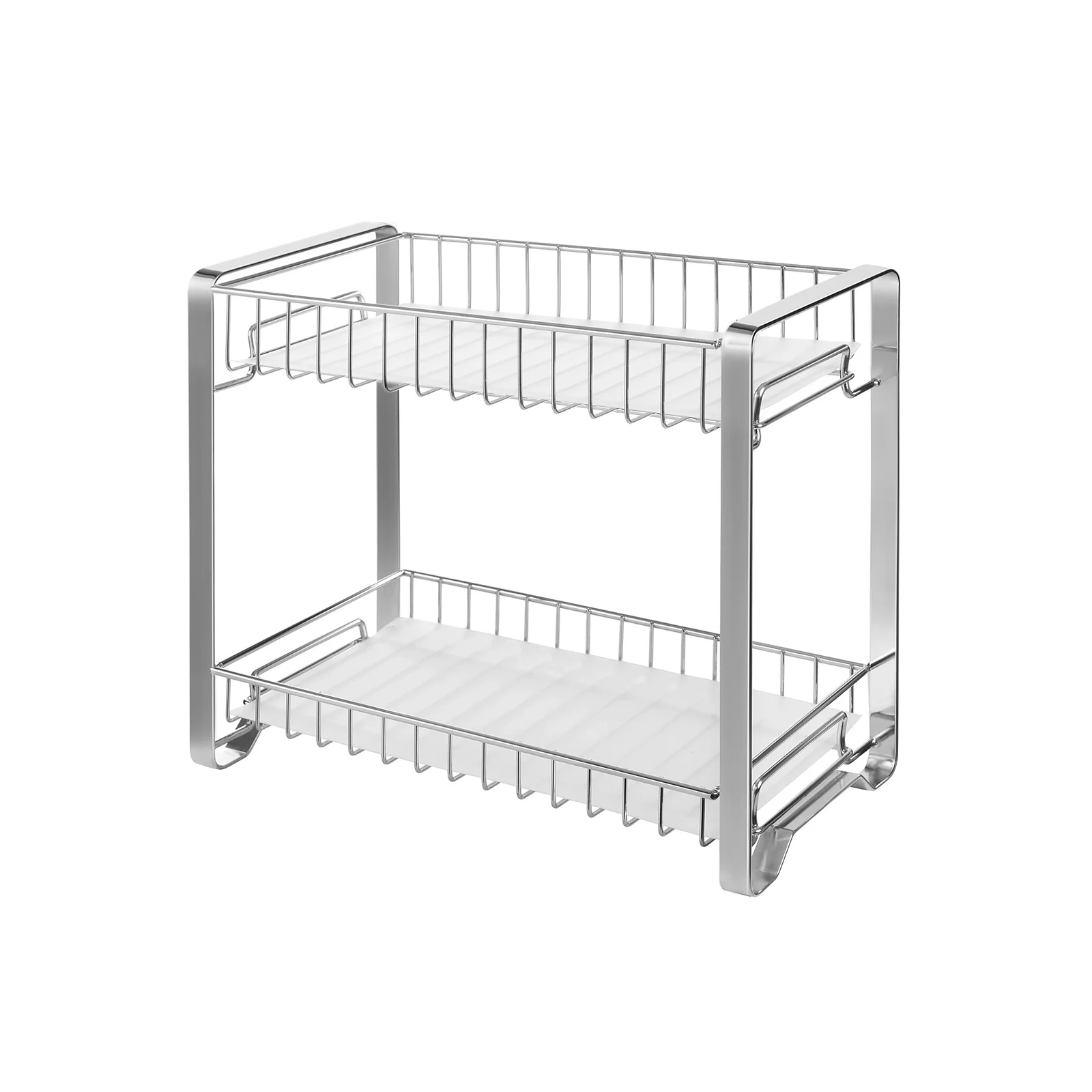 SONGMICS Spice Rack Organizer for Cabinet Silver