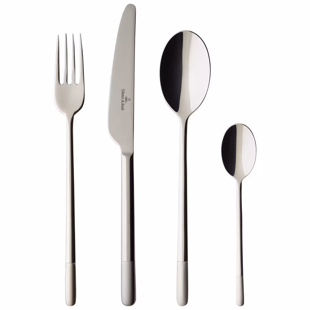 Villeroy & Boch Ella Satin Cutlery 24 Piece Cutlery Set gray