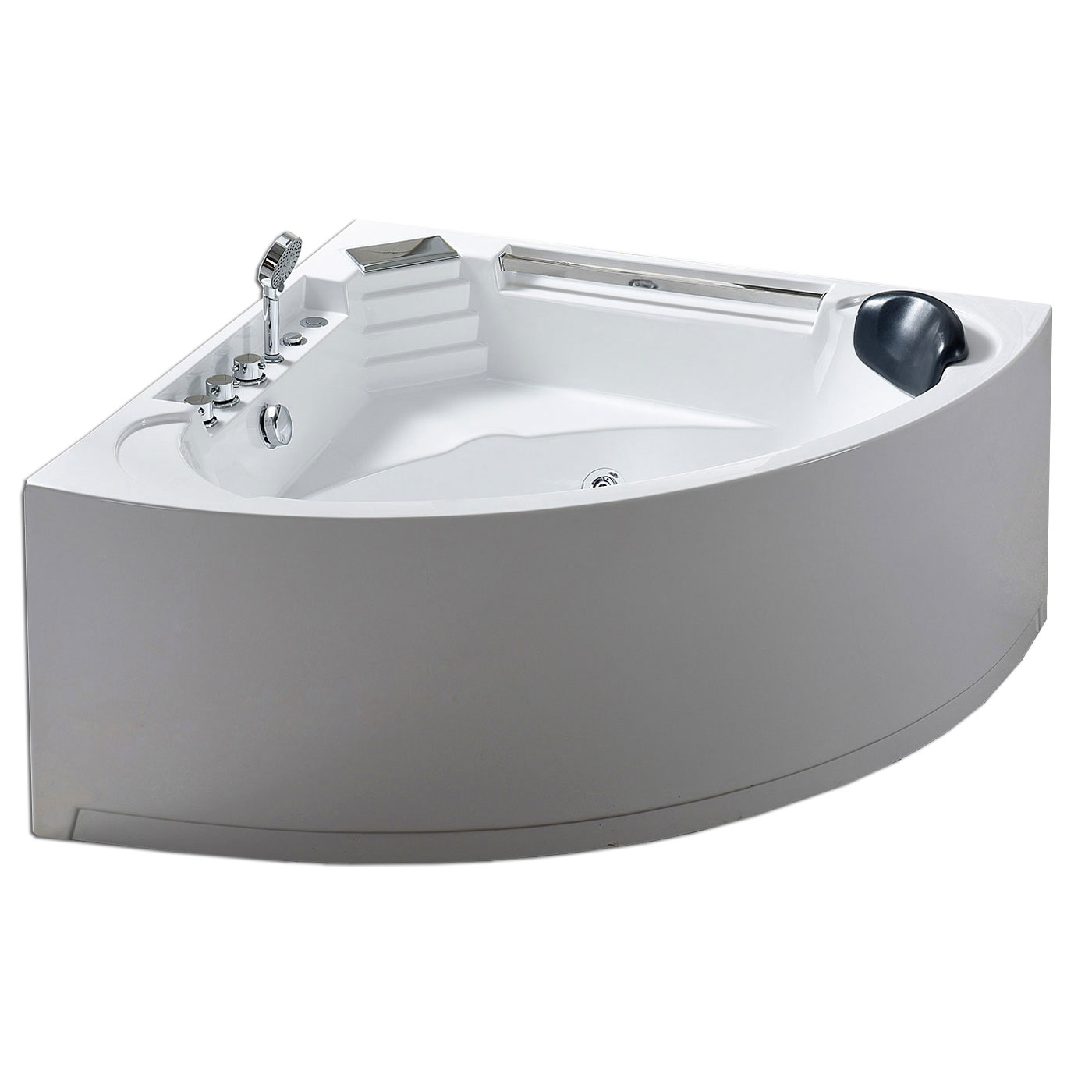 Simbashopping Daisy Whirlpool Bath Tub Corner Spa Hydrotherapy 135 x 135cm Hot Tub