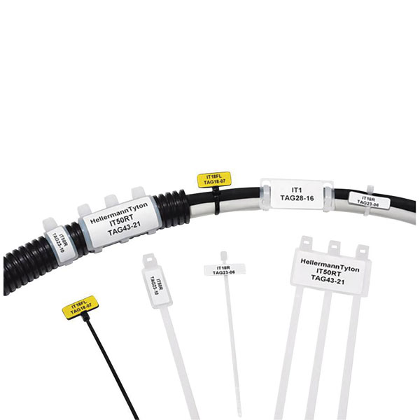 HELLERMANNTYTON Arrowtag Cable Tie Cable Markers, Black
