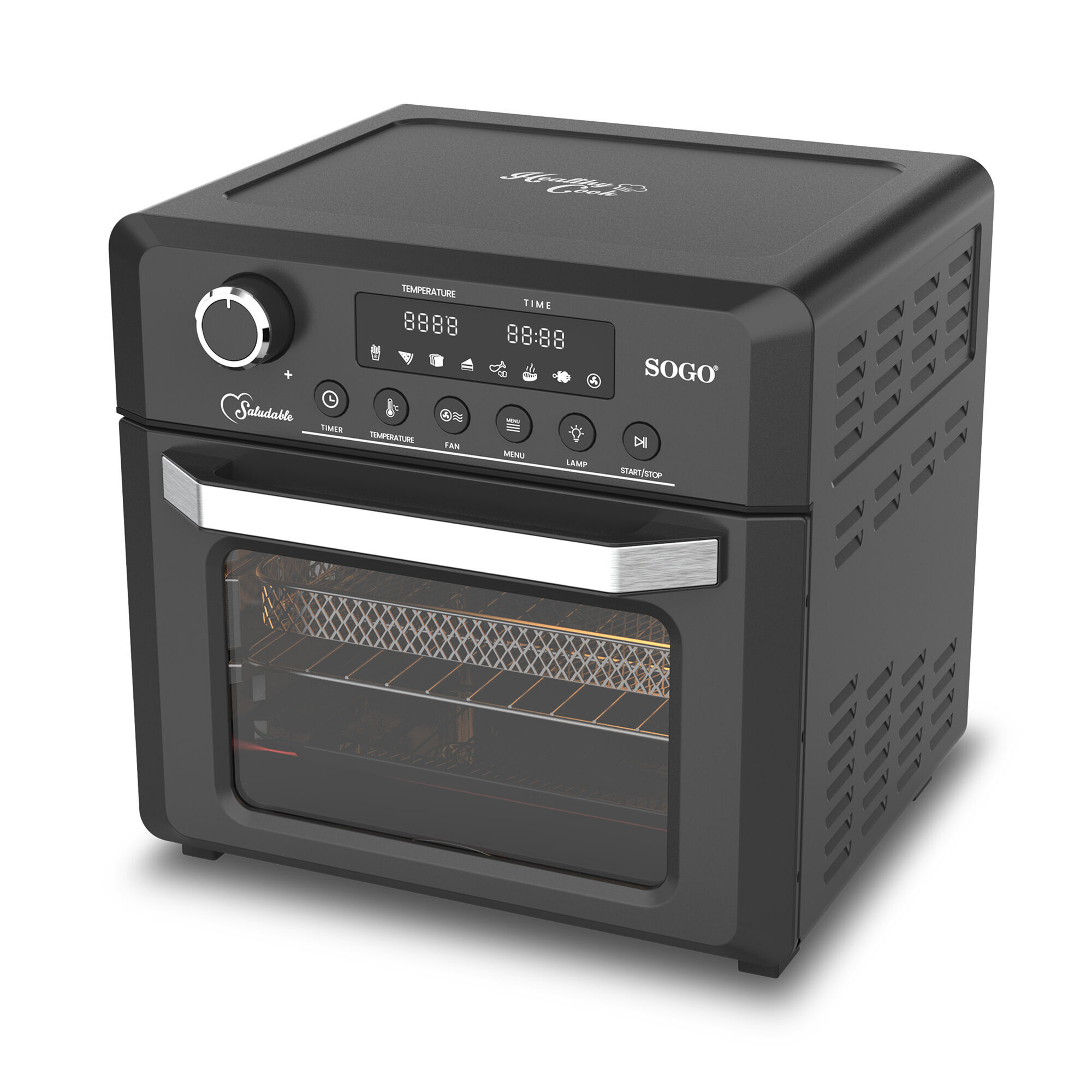 Sogo 18 L Hot Air Fryer black,gray