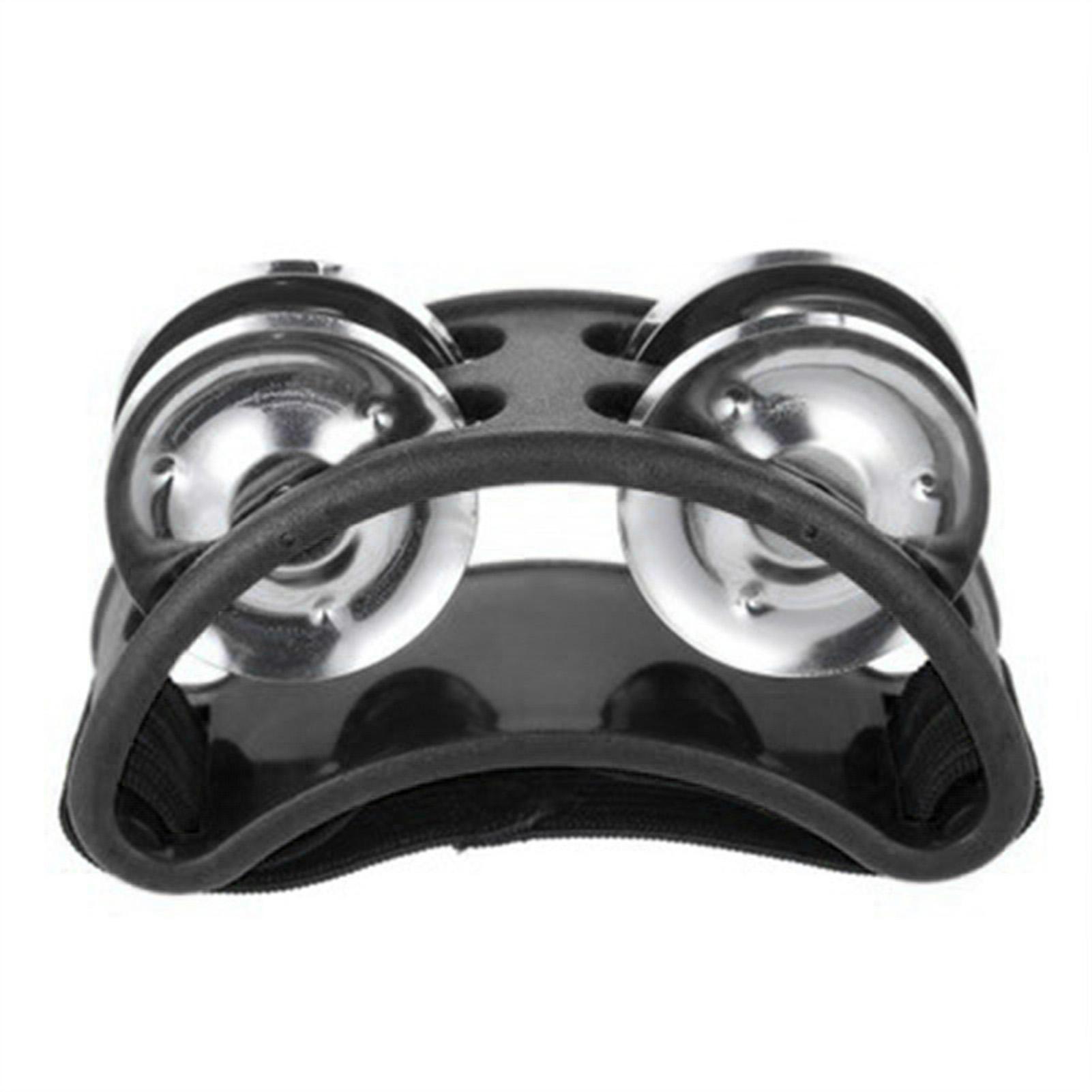 GoolRC Foot Tambourine Percussion with Jingle Bell Tambourine Musical Percussion Instruments for Guitar black