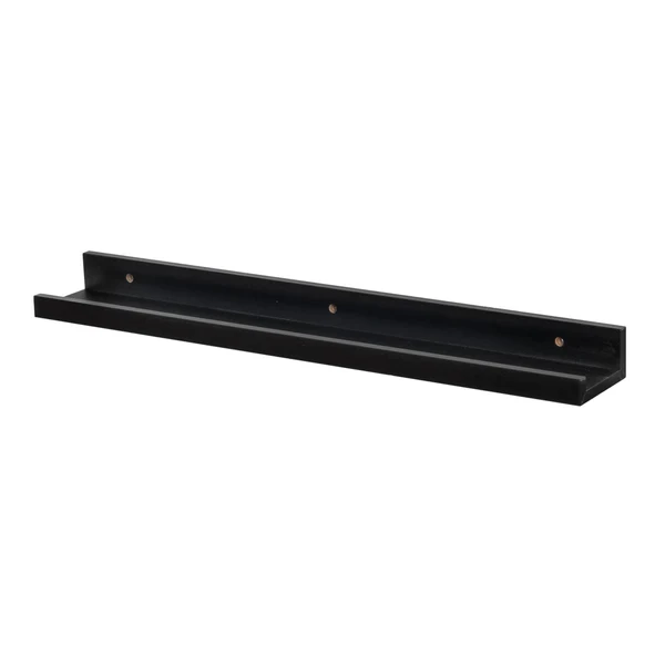 Harbour Housewares Floating Picture Ledge Wall Shelf - 57Cm - Black