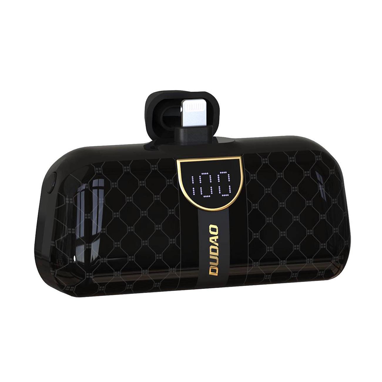 Dudao K20sl Mini Power Bank In The Shape Of A Lightning Bag 5000mah - Black