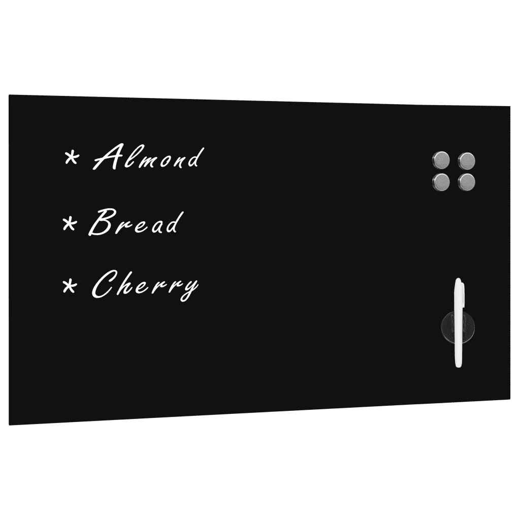 VidaXL Wall Mounted Magnetic Board Glass 120x60 cm