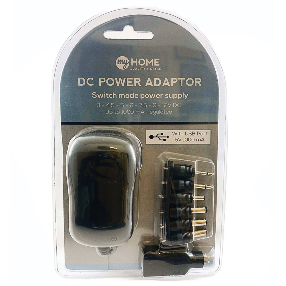 Pifco Ac/dc Usb Adaptor - Black