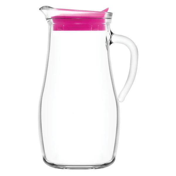  1.8l Misket Glass Water Jug With Silicone Lid - By Lav