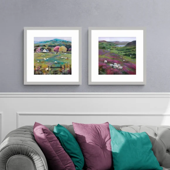 ARTKO Set of 2 Heather Sheep Framed Prints