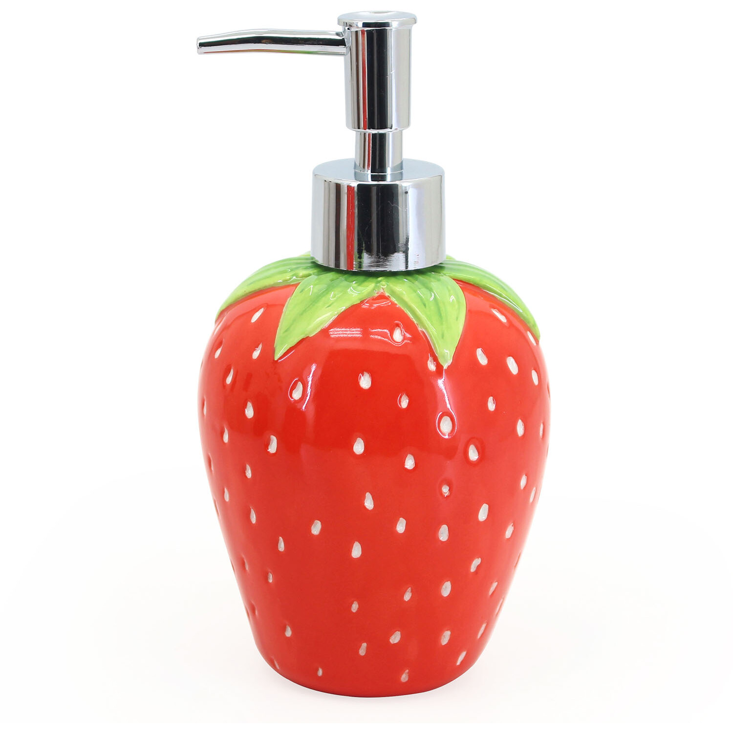 Strawberry Soap Dispenser Red
