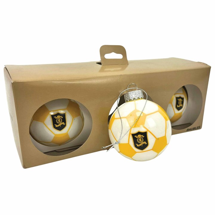 Football Teams Livingston FC 3 Pack Football Ornament Set